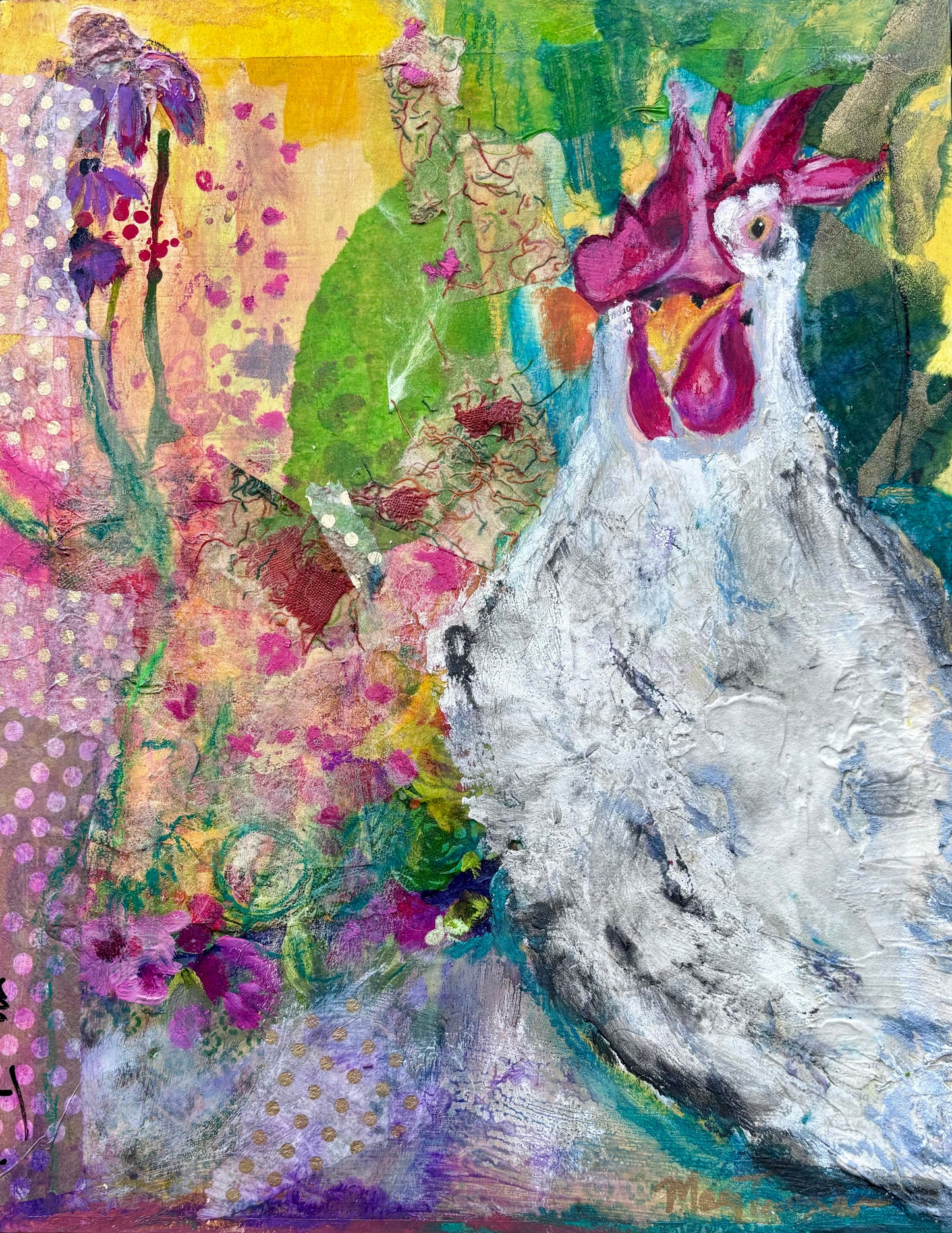 Betty White- California White Hen Reimagined