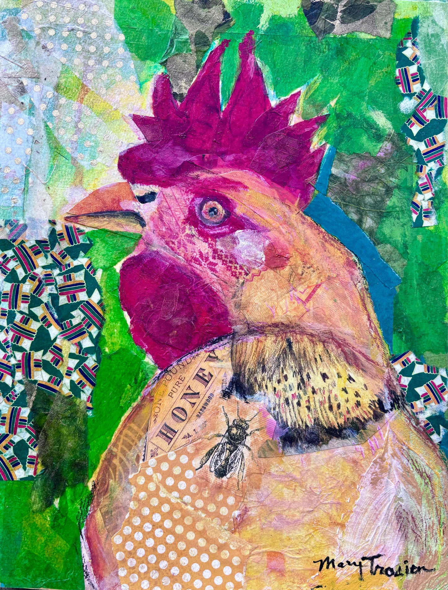 Big Bird- Rainbow Hen Reimagined