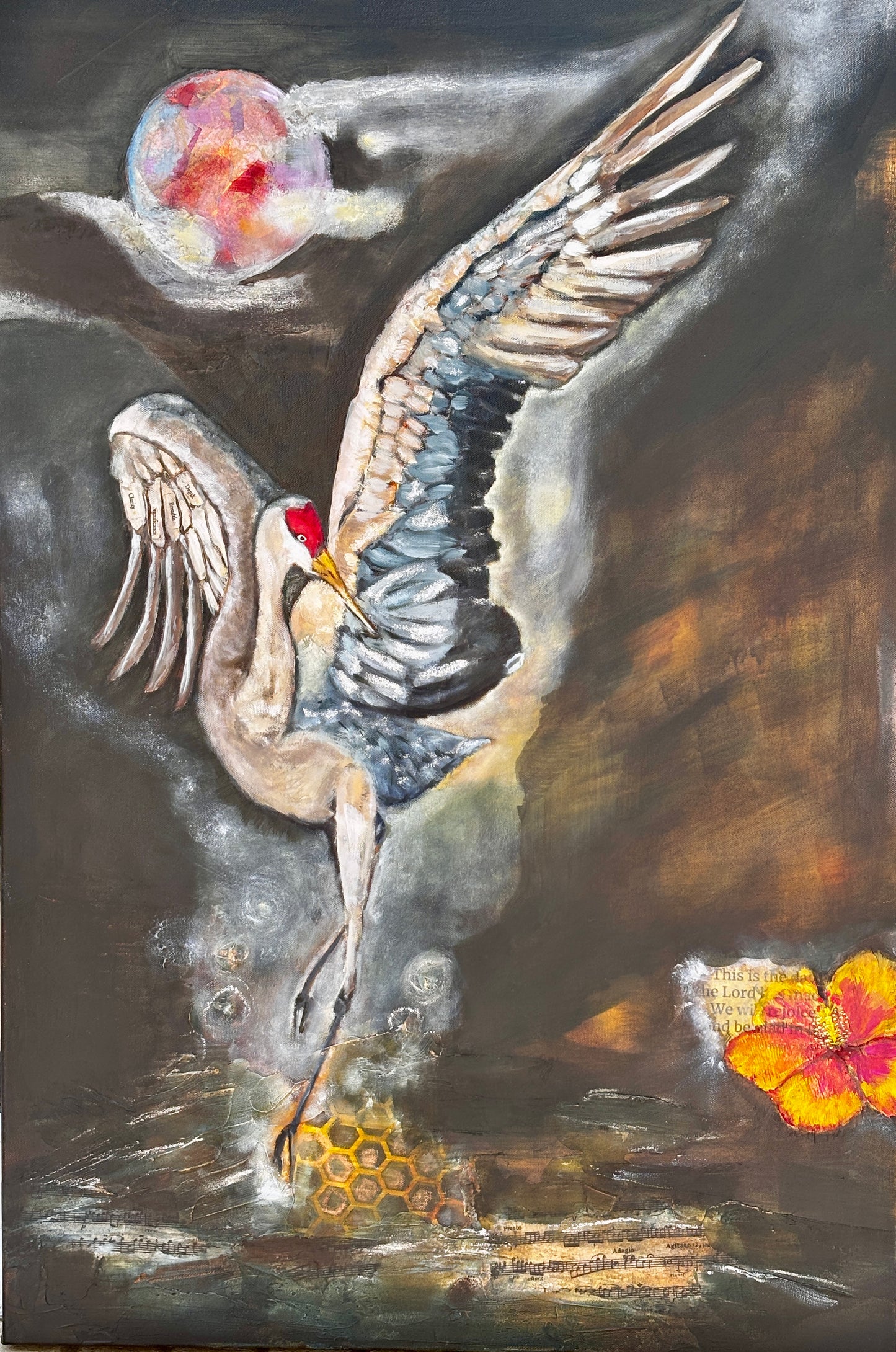 ** Captivated! Sandhill Crane Art Print