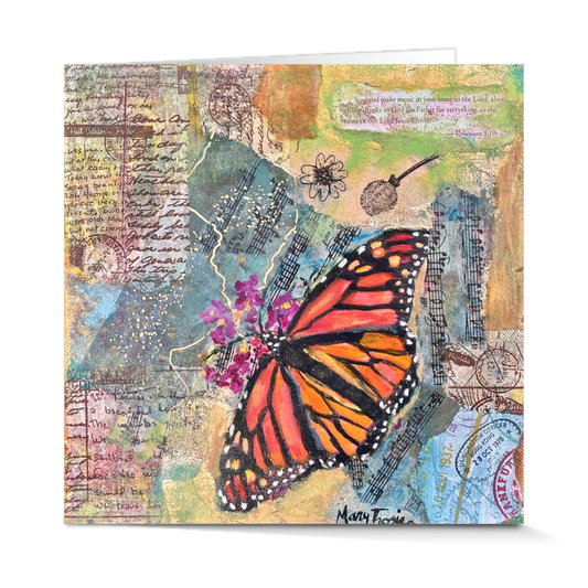 Captivated! Monarch Butterfly Note card